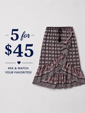🎉5 for $45🎉 Tanzara skirt size 1X